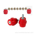 Low voltage insulator brass nut resin insulated post
